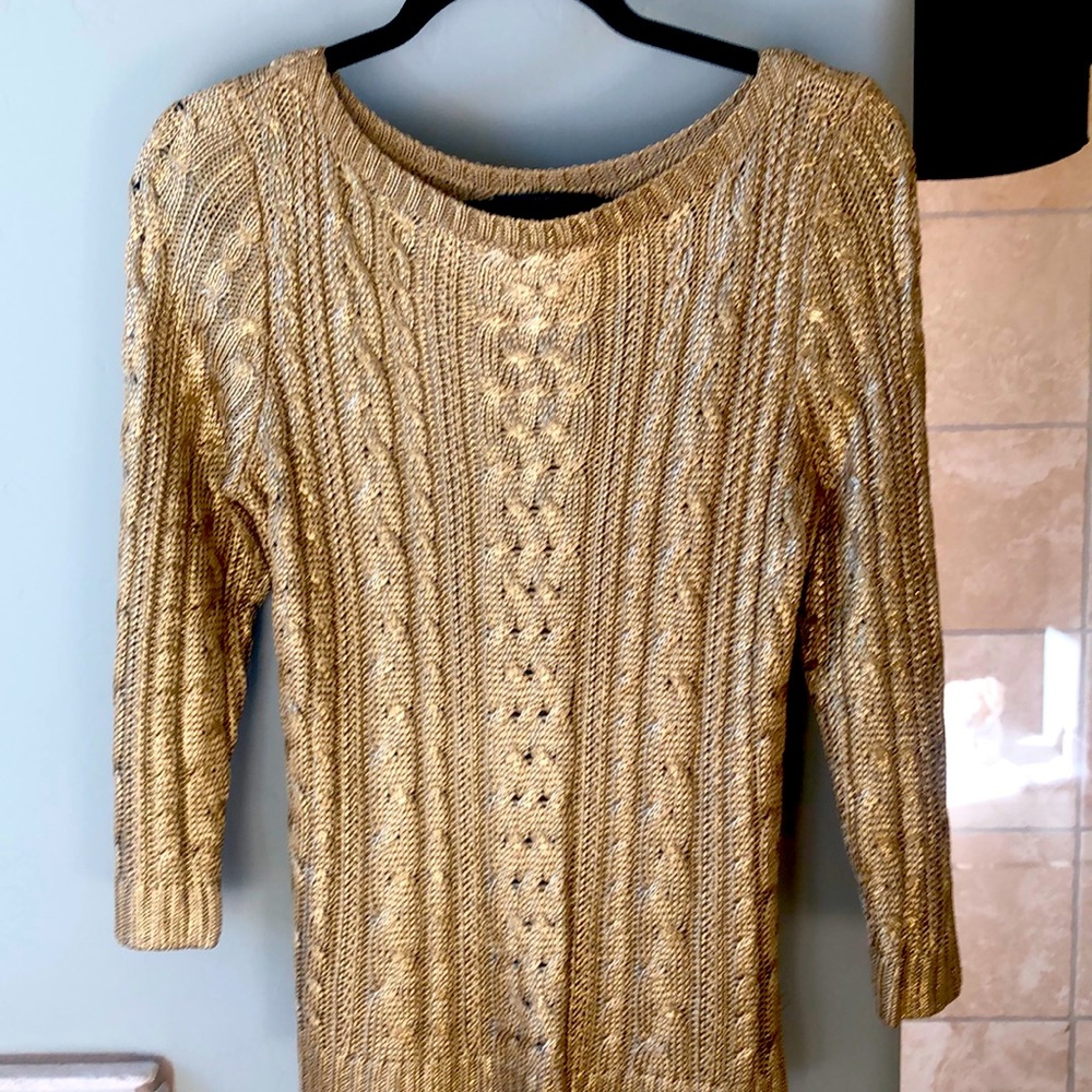 Ralph Lauren gold sweater